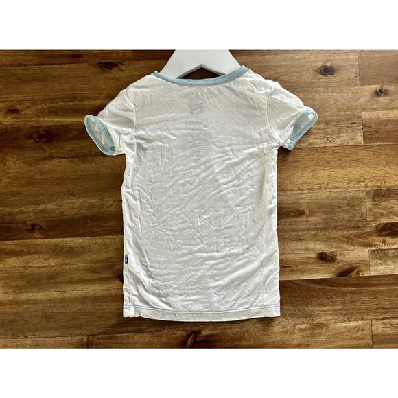 Kickee Pants Easter Happy Hopper Green Gray Bunny Two Piece Bamboo Pajama Set 3T - Picture 4 of 9